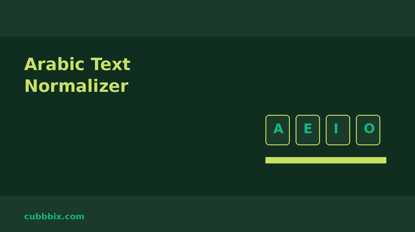 Arabic text normalizer: the five rules that fix Arabic search