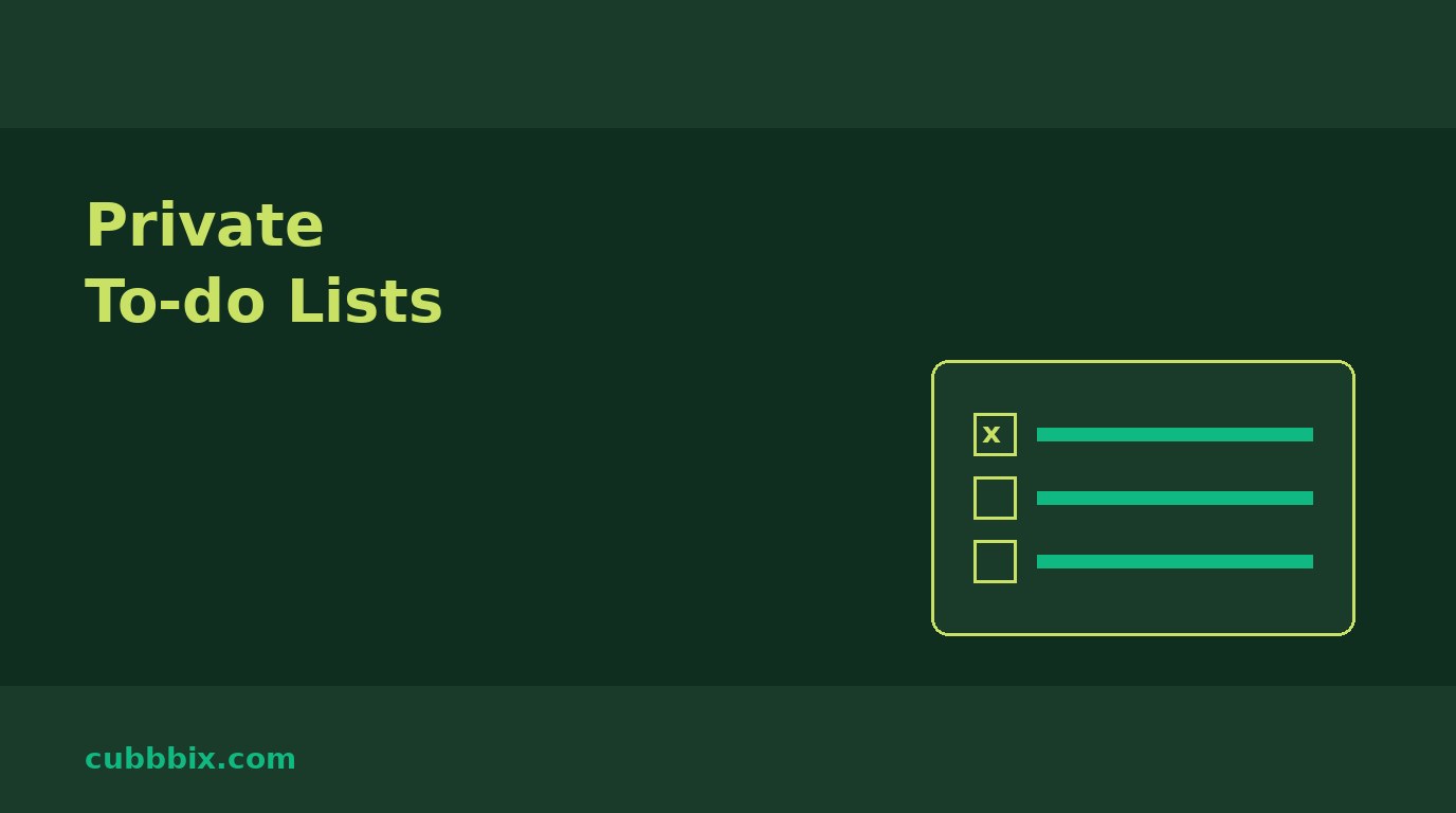 To-do lists: fast private checklists that stay on your device