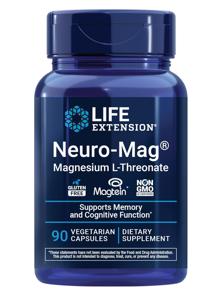 Life Extension Neuro-Mag Magnesium L-Threonate 90 Vegetarian Capsules