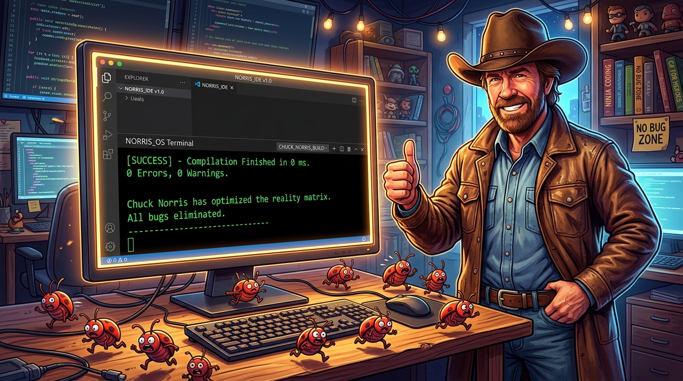 Chuck Norris Bug Free Code Compiler