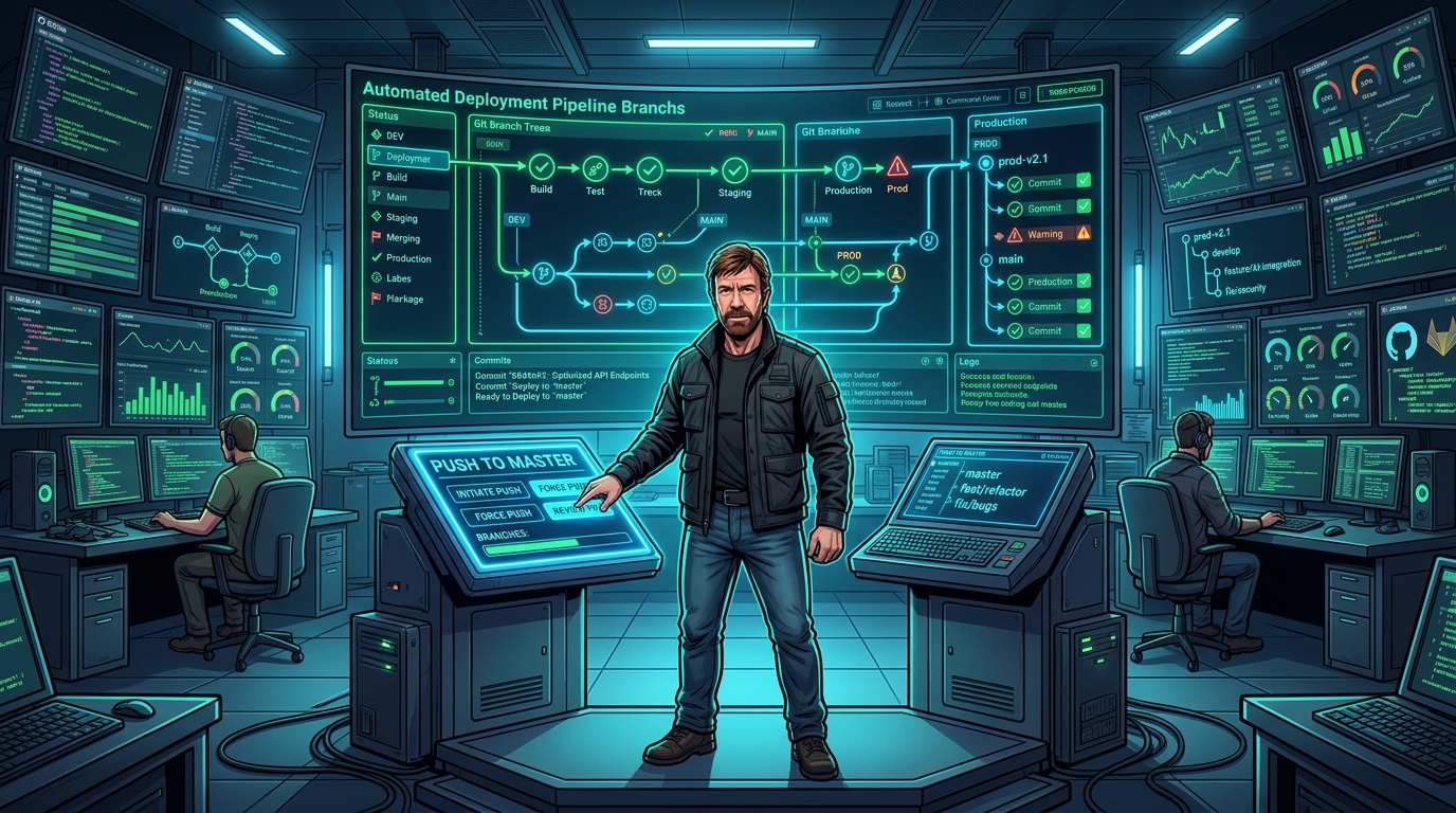 Chuck Norris DevOps Git Workflow