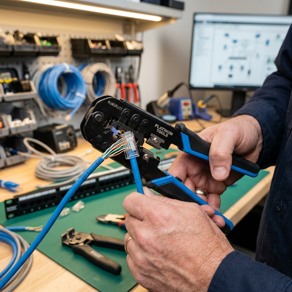 Using a crimping tool
