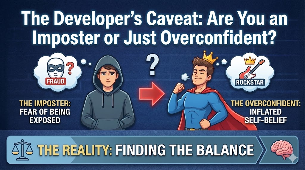 The Developer's Caveat: Are You an Imposter or Just Overconfident?