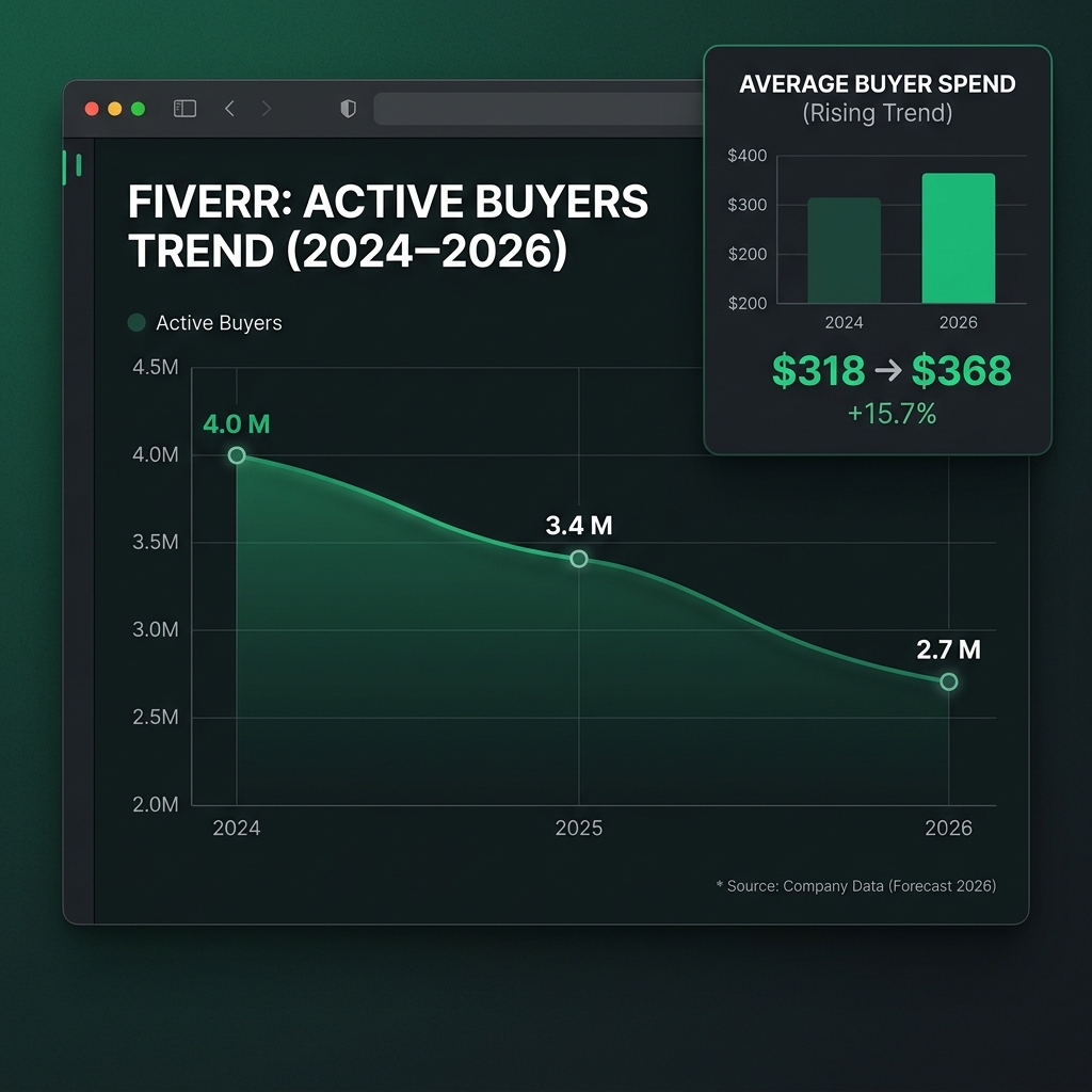 Why Fiverr Lost 1.3 Million Buyers: The AI Shift, Seller Fees, and Where Clients Went
