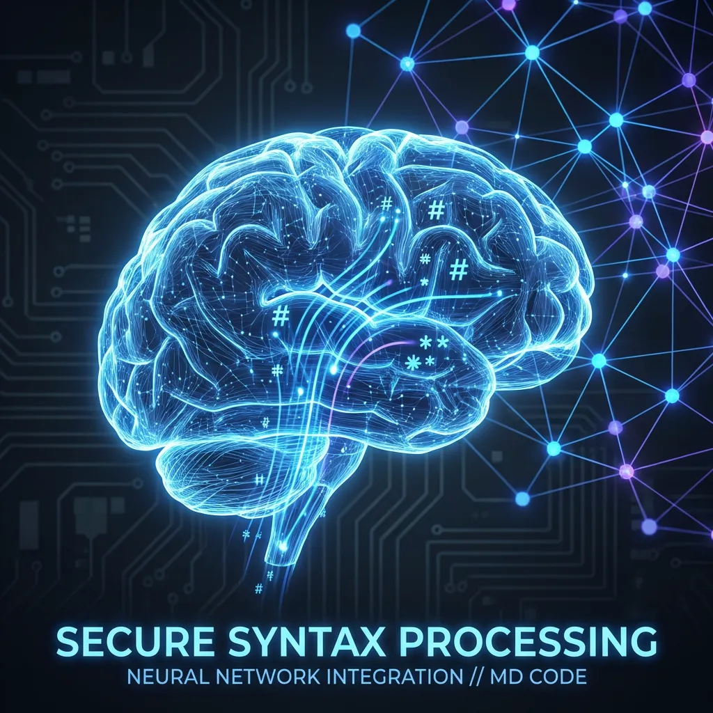 Visualization of AI processing Markdown syntax